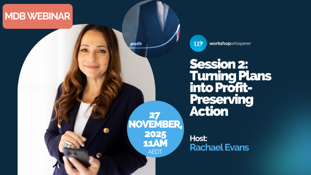 Million Dollar Mechanics Boardroom Webinar: Session 2: Turning Plans into Profit-Preserving Action